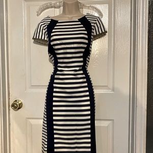 Strips blue and white dress